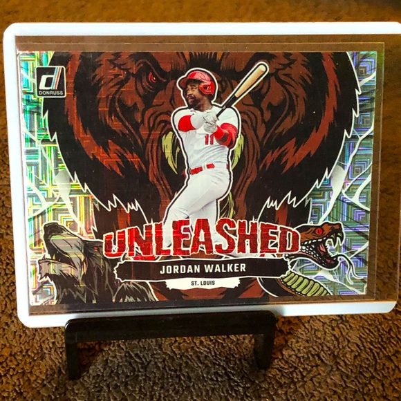 Jordan Walker 2023 Panini Donruss Baseball-Unleashed Vector Parallel-St.… - Picture 2 of 3